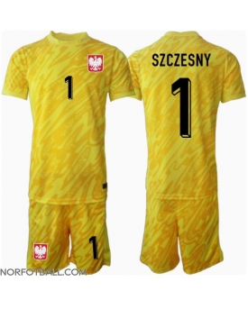 Billige Fotballdrakt Polen Wojciech Szczesny #1 Keeper Replika Hjemmedraktsett Barn EM 2024 Kortermet (med bukser)